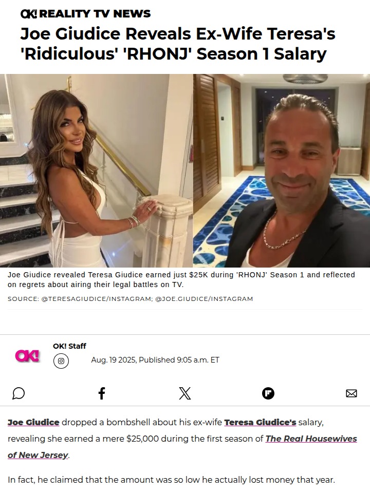 Joe Spills on Teresa’s Tiny RHONJ Paycheck 💸