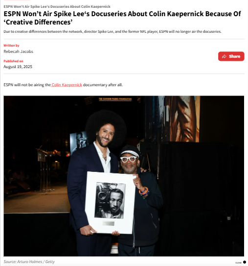 Spike Lee & Kaepernick vs ESPN?! 🎬