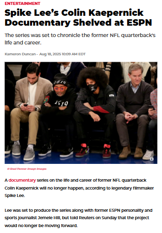 Spike Lee & Kaepernick Doc Drama 🍿