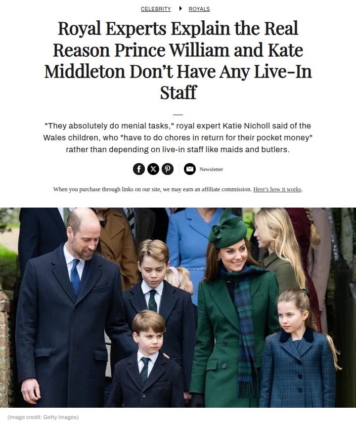 Why Will & Kate Refuse Live-In Staff? 👀