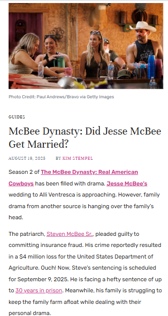 McBee family faces drama, but love wins