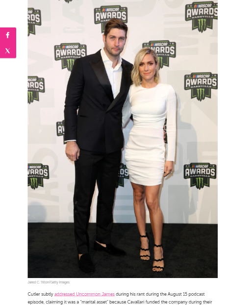 Jay Cutler Claps Back at Kristin’s Divorce Claims