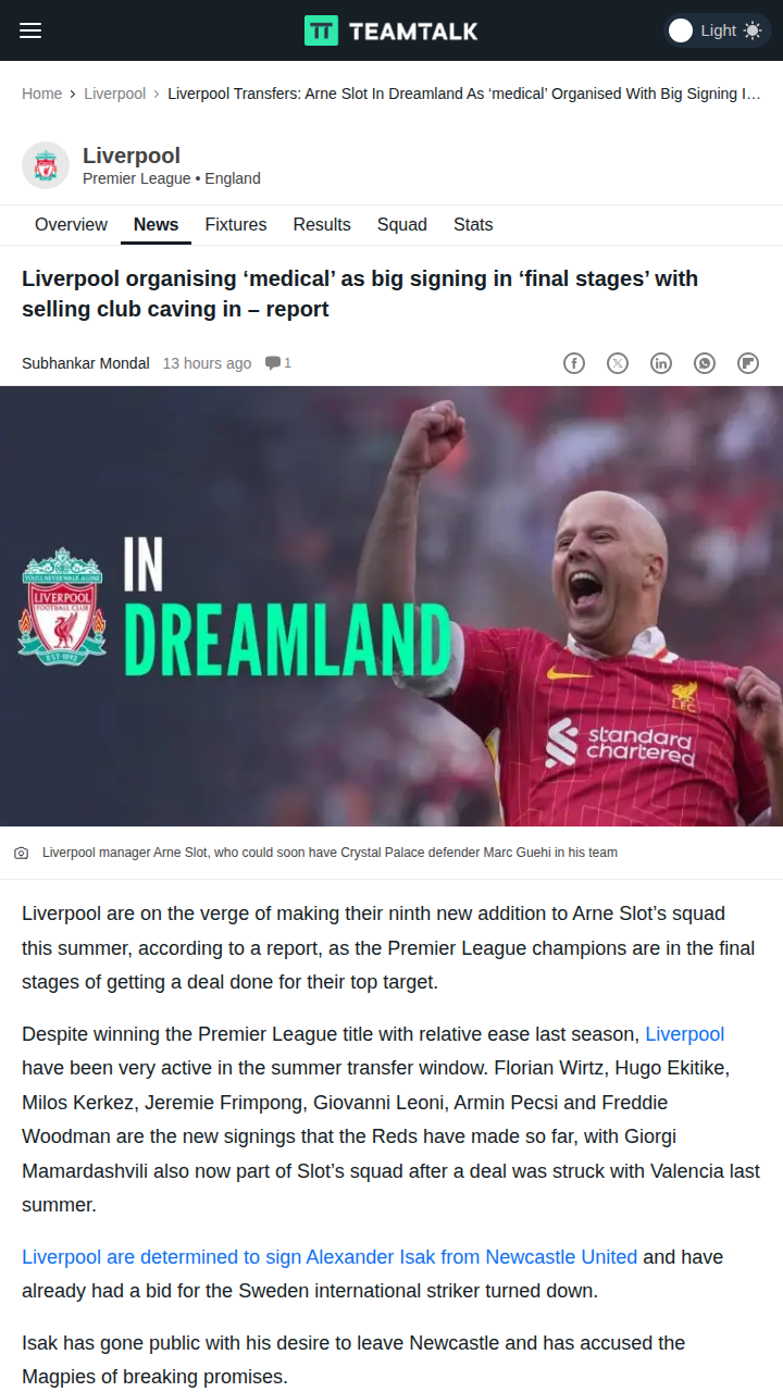 Reds Land Guehi After Palace Blinks in Fee Standoff