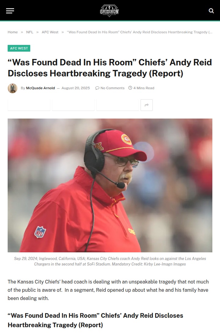 Andy Reid’s quiet heartbreak behind Chiefs’ success