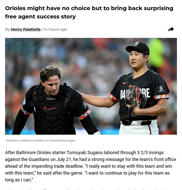 Orioles’ pitching puzzle: Should Sugano stay?