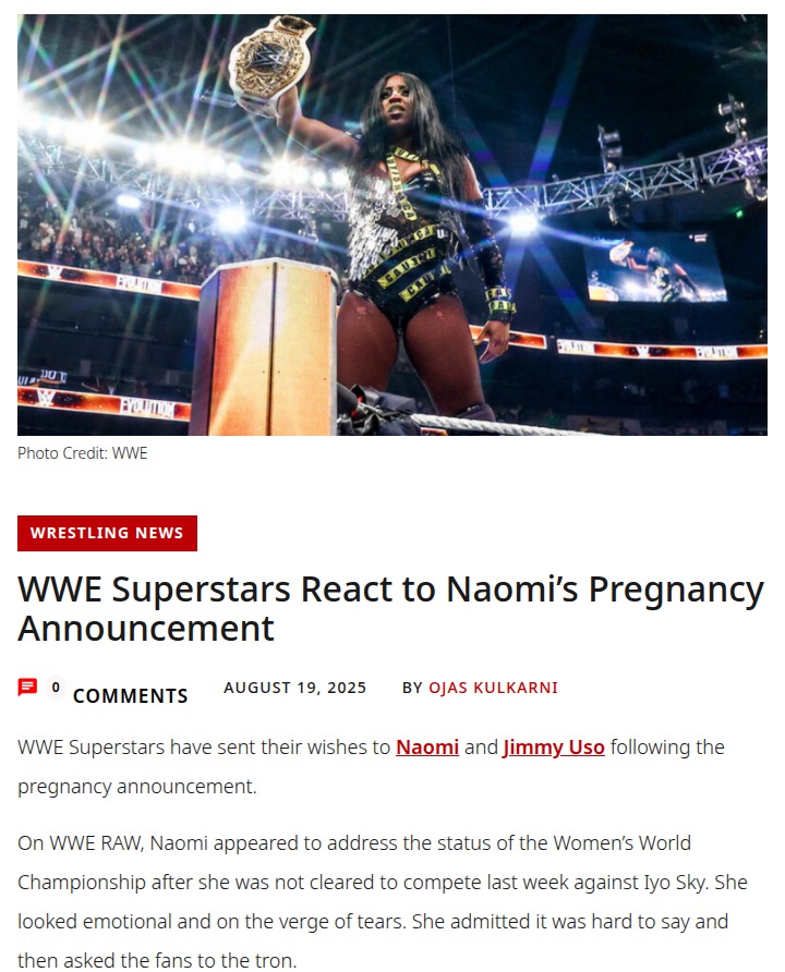 Naomi Relinquishes Title on RAW—Bloodline Grows!