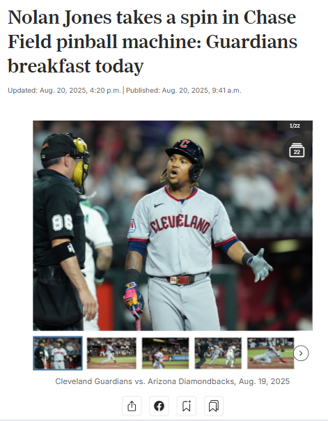 Guardians vs Diamondbacks: Wild bounces shake up right field