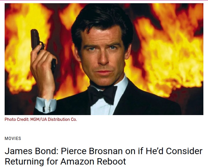 Pierce Brosnan Teases Bond Comeback? 👀