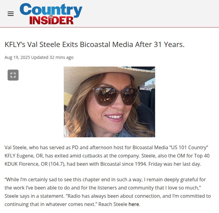 Longtime Eugene radio voice says goodbye
