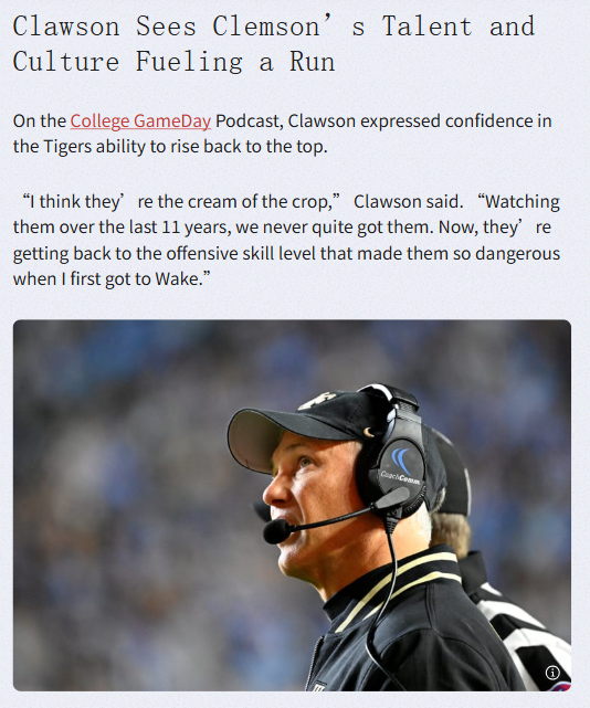 Are the Tigers Back? Clawson Thinks So