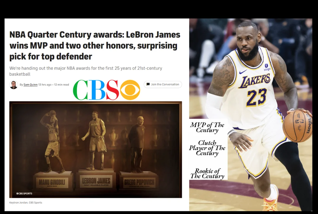 CBS Sports’ NBA Quarter Century Awards: LeBron Wins Big