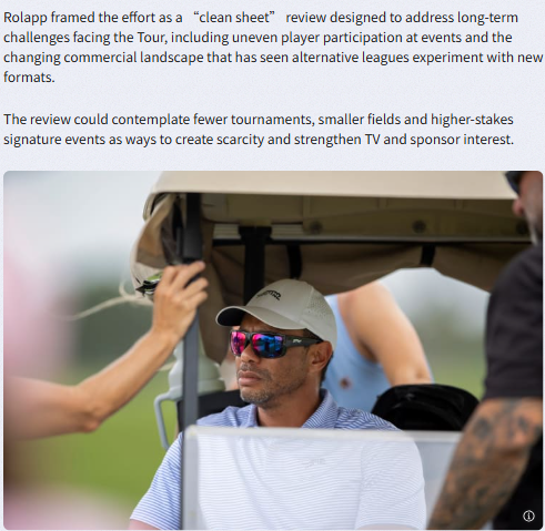 Tiger Takes the Wheel: PGA Tour’s Bold Move
