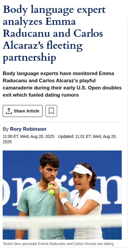 US Open: Alcaraz & Raducanu’s Chemistry Steals Show