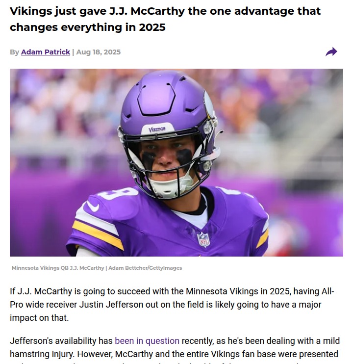 Justin Jefferson’s return could spark Vikings’ season