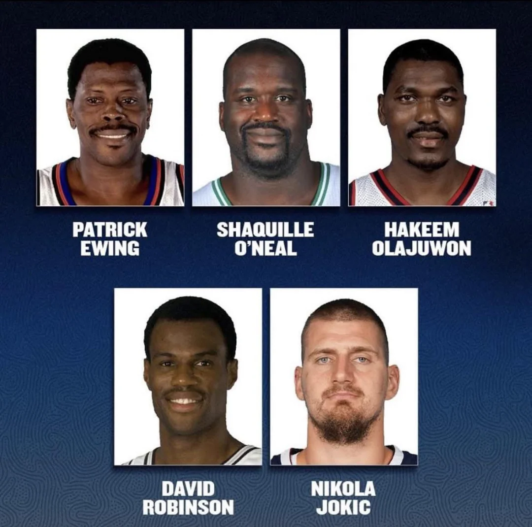 Top 5 Centers Since 1990