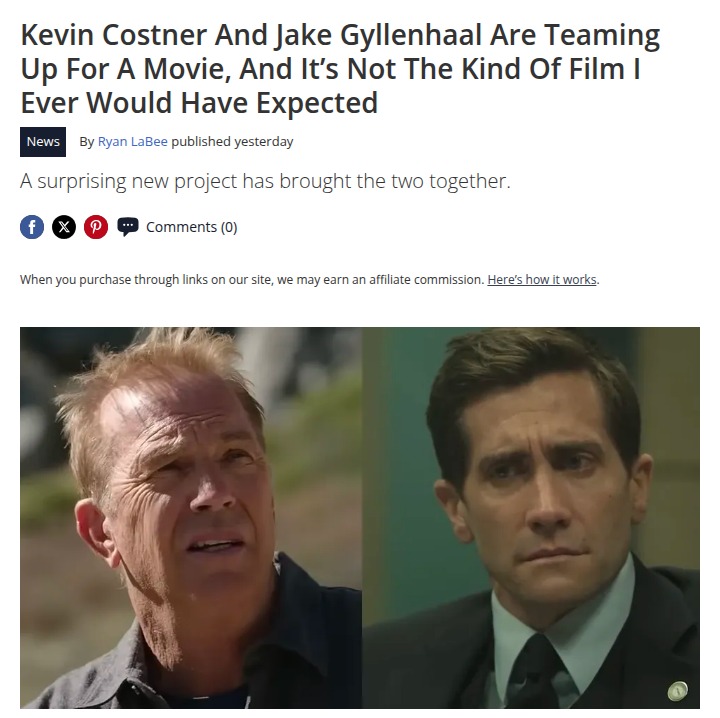 Costner & Gyllenhaal’s Unexpected Duo! 🎬