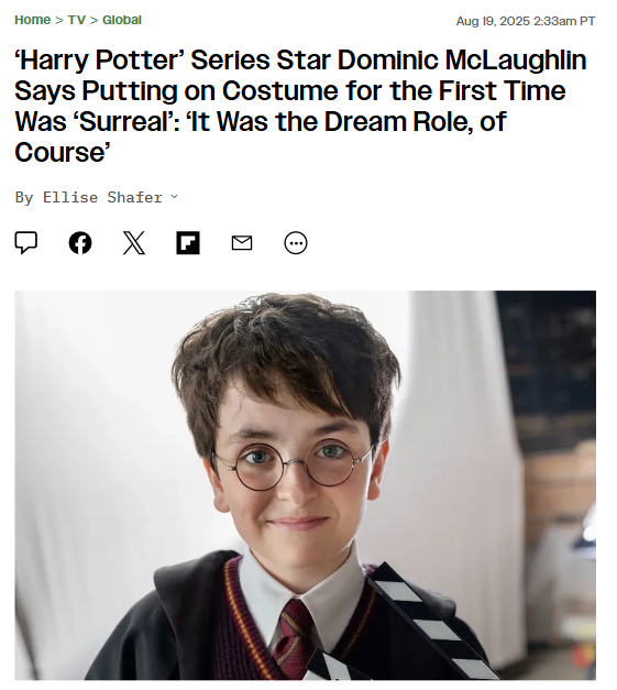 Dominic as Harry Potter?! Fandom Split 🧙‍♂️