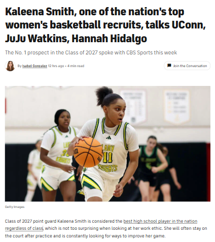 Special K’s UConn Visit: Rivalry Brewing?