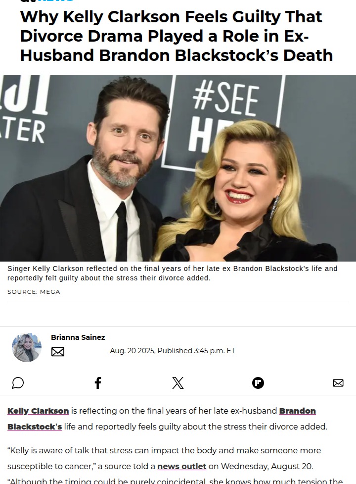 Kelly’s Divorce Guilt After Brandon’s Passing 💔