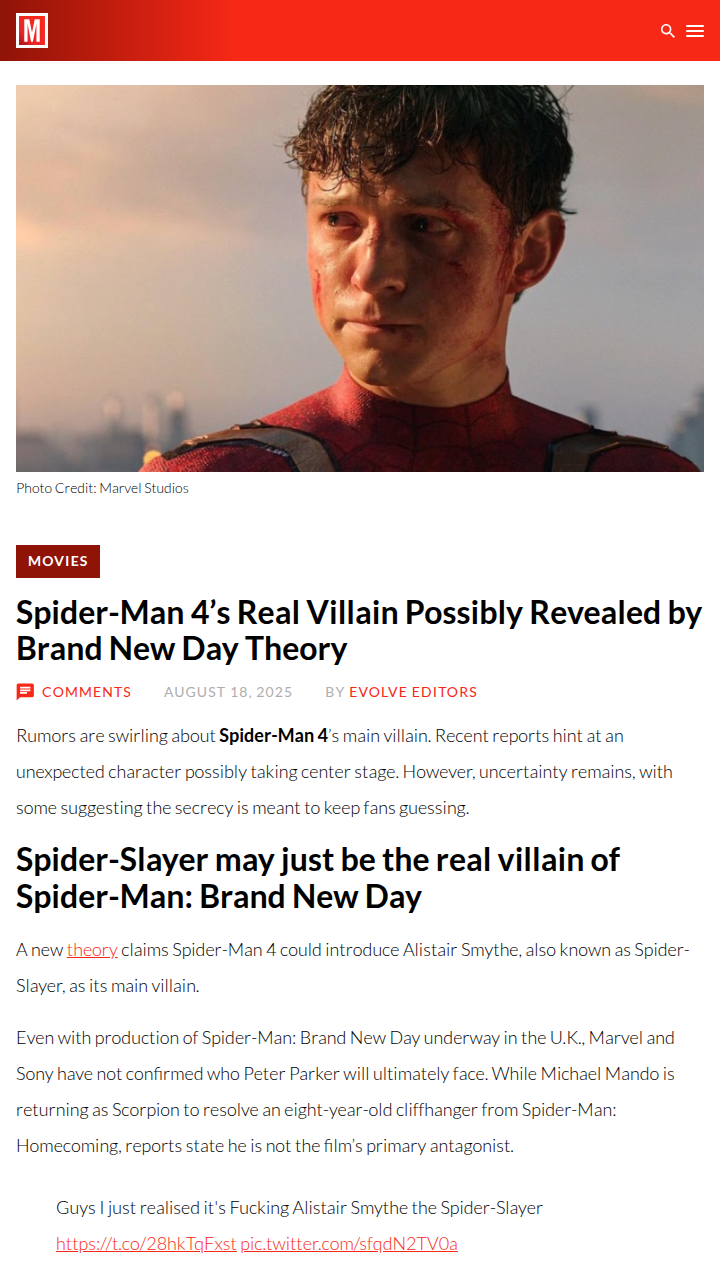Spider-Slayer Could Be Spidey 4’s Big Bad! 🤖