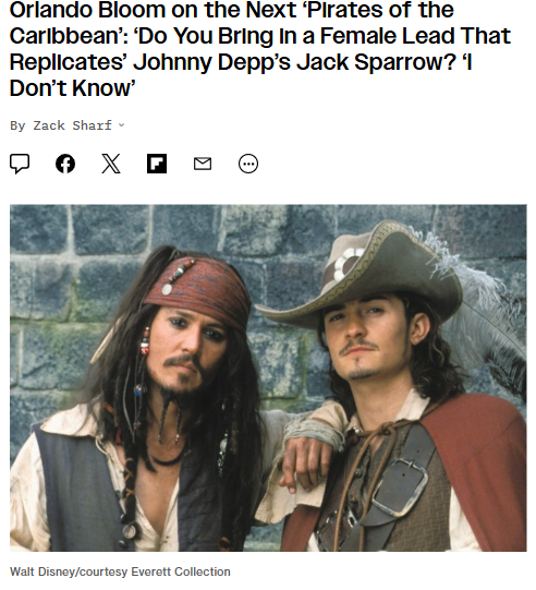 Pirates 6: Female Jack Sparrow Incoming? 🏴‍☠️