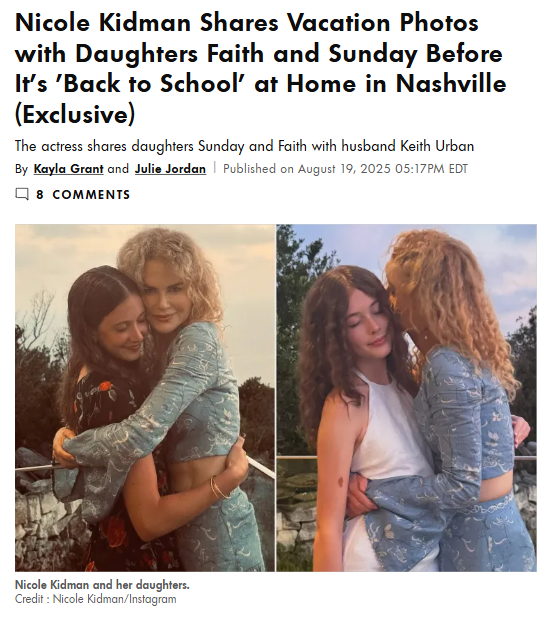 Nicole Kidman’s Nashville summer with her girls