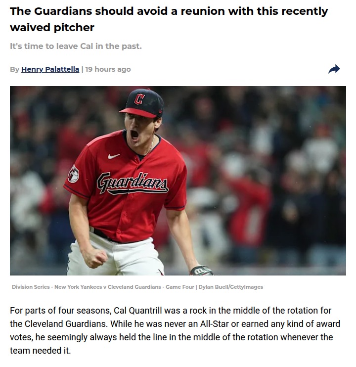 Should the Guards Bring Back Cal Quantrill?