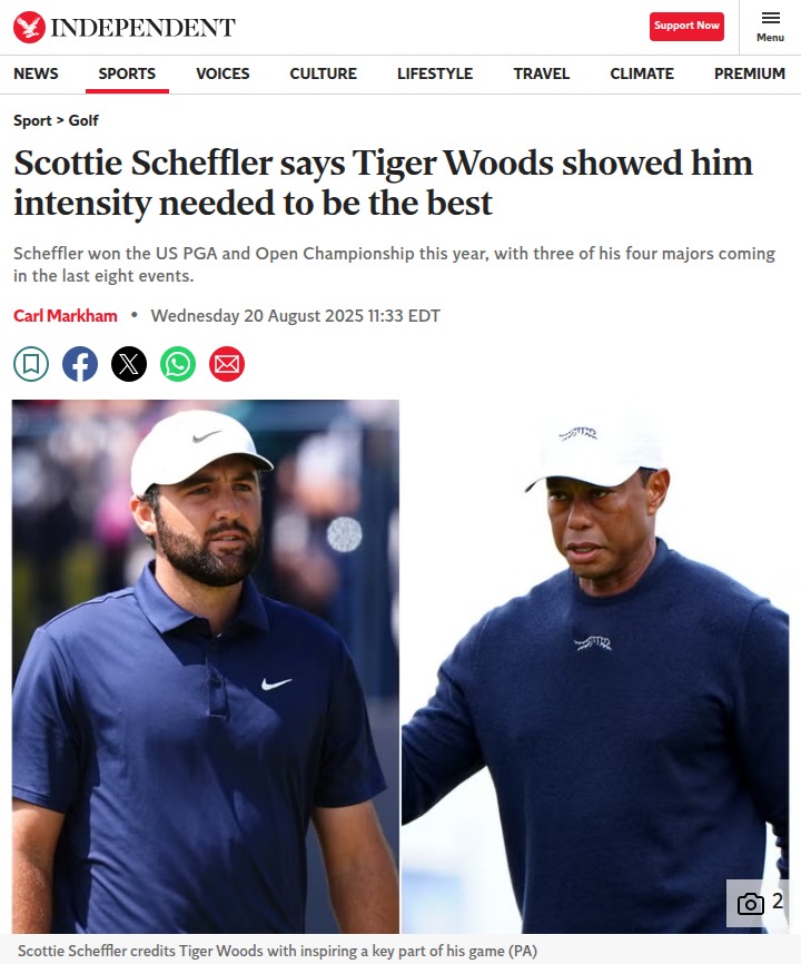 Scheffler’s Tiger-Inspired Intensity: Game Changer?