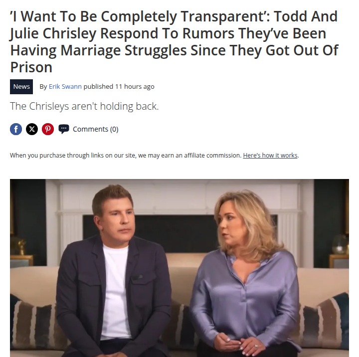 Chrisleys set the record straight on marriage rumors