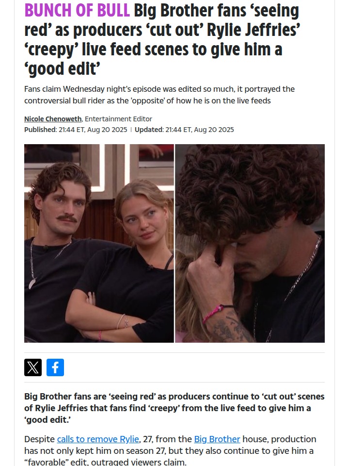 Rylie’s Edit Sparks Major BB Fan Outrage 😡