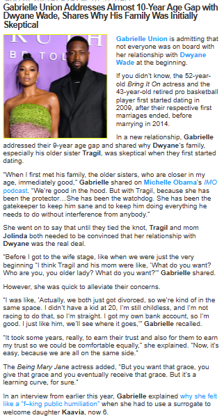 Gabrielle Union Spills on Winning Over Dwyane Wade’s Fam