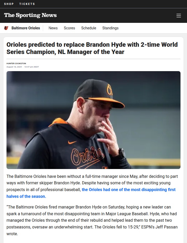 Could David Ross revive the Orioles’ season?