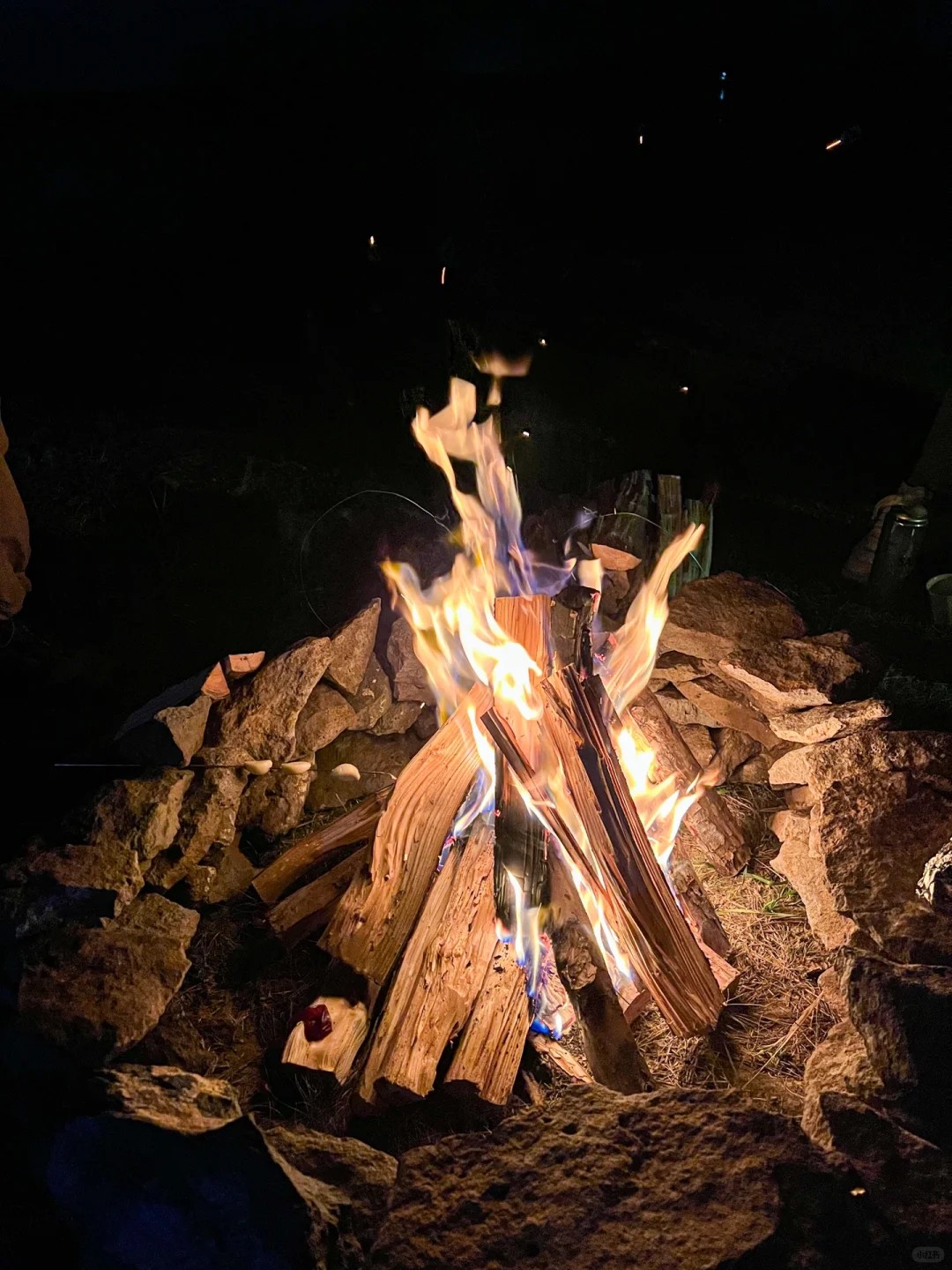 Campfire under the stars. This is life!