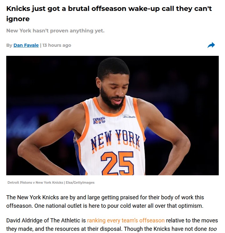 Knicks’ offseason moves spark big questions
