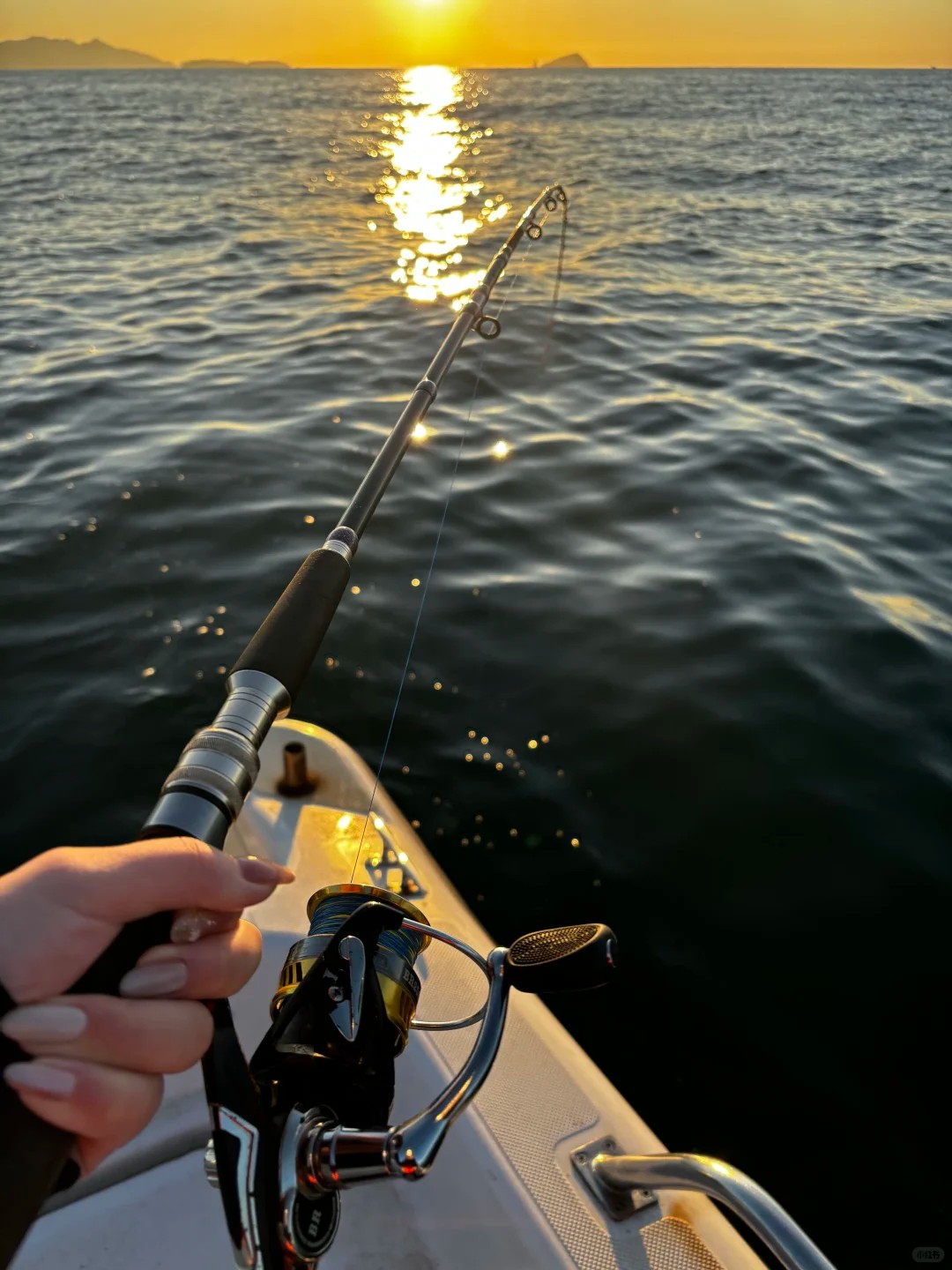A memorable sunrise catch ⛵️✨🚢