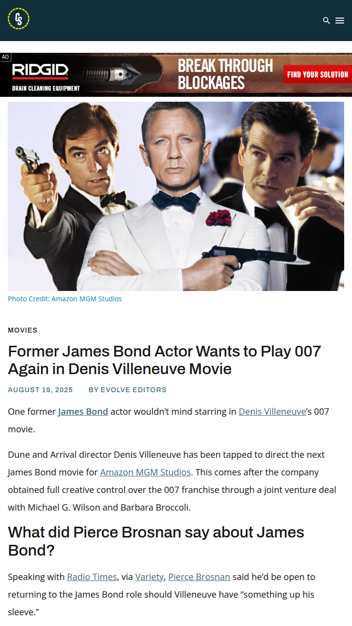 Pierce Brosnan Teases 007 Comeback? 👀