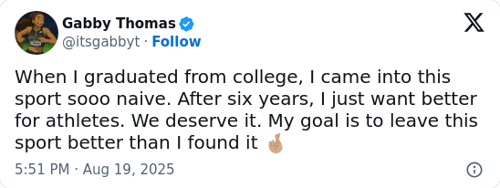 Gabby Thomas Calls Out Doping Coaches—Time for Lifetime Bans?