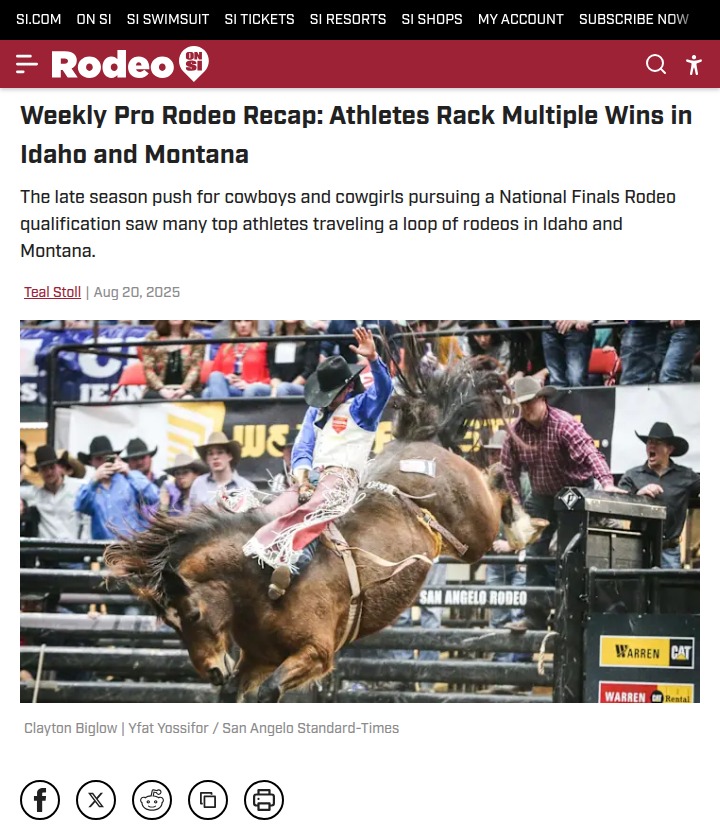 Rodeo stars break records and rack up wins