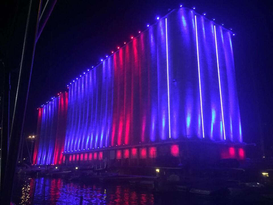 Buffalo’s waterfront light show goes dark
