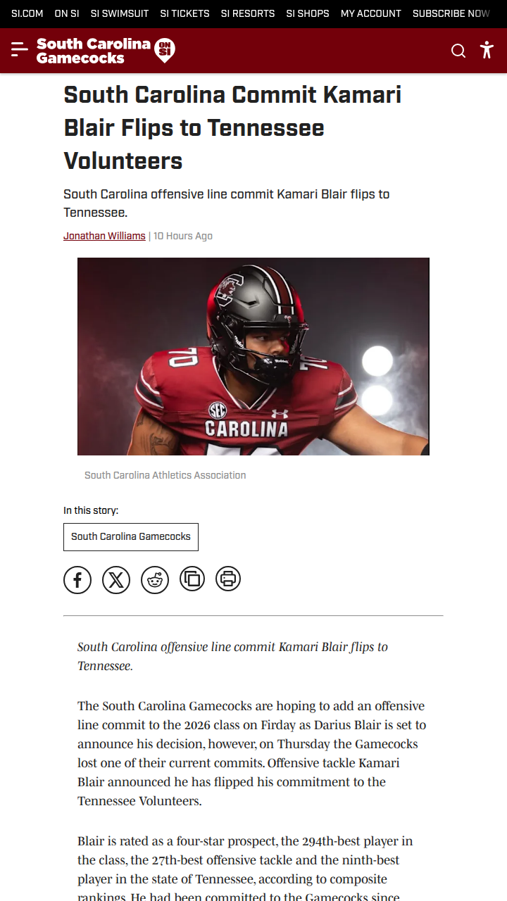 Kamari Blair’s switch shakes up recruiting