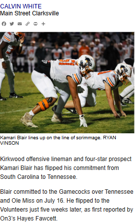 Kamari Blair’s big switch shakes up Tennessee