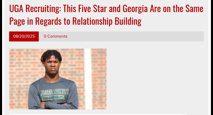 Why this five-star recruit is eyeing UGA