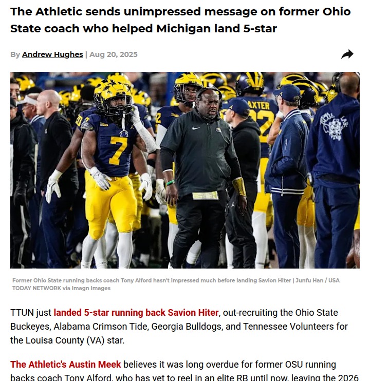 Tony Alford Finally Delivers for Wolverines