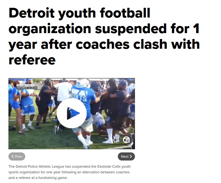 Detroit youth football faces tough suspension