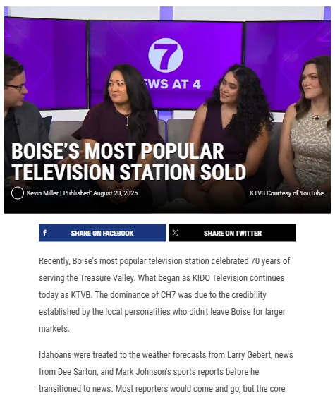 Big changes ahead for Boise’s Channel 7
