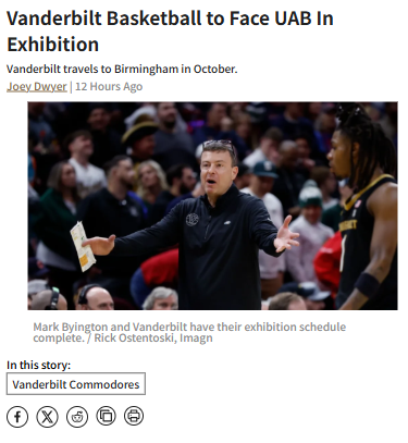 Vanderbilt’s new-look squad heads to Birmingham