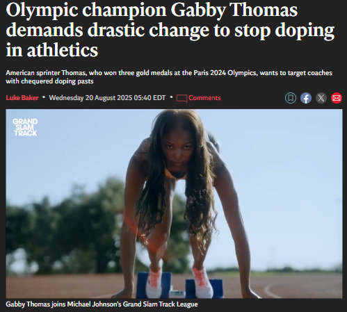 Gabby Thomas Calls Out Doping Coaches—Time for Lifetime Bans?