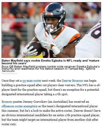 Broncos practice squad shakeup: Who’s in, who’s out?
