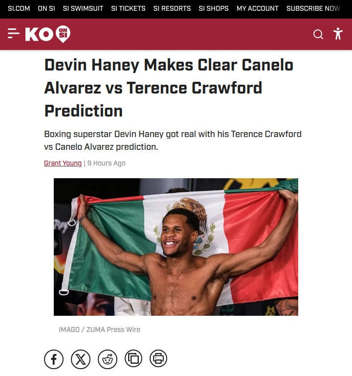 Haney Backs Bud in Epic Canelo Showdown