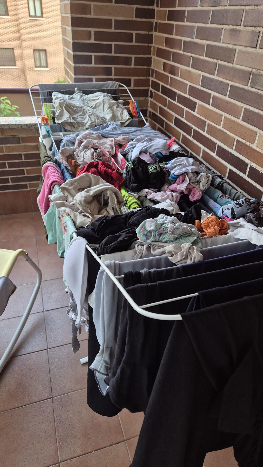 I asked my husband to hang the clothes and this just happened